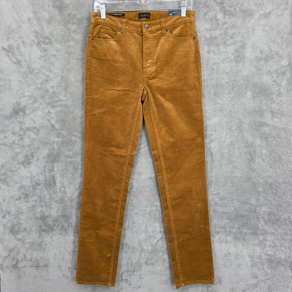 Talbots Corduroy Pants 2 Camel Brown High Waist Straight Leg Cotton Stretch New - Picture 1 of 11